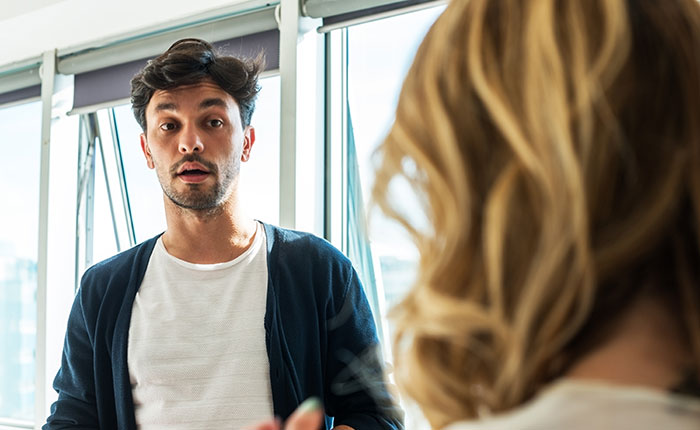 Woman seeks advice on talking sense into husband during discussion about an irresponsible manly purchase at home.