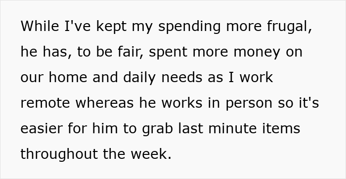 Text showing a woman seeking advice on talking sense into husband planning an irresponsible manly purchase.