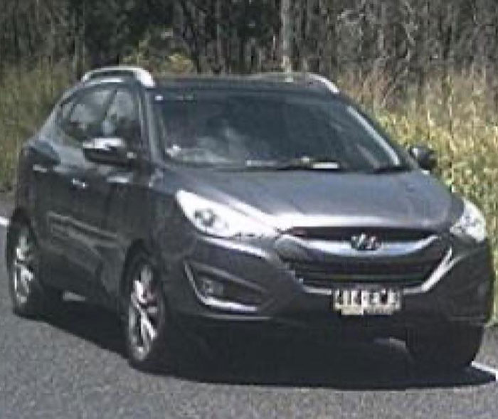 Grey Hyundai SUV on a rural road linked to the final text of missing teen who vanished on way to airport case. Grey Hyundai SUV on a rural road linked to the final text of missing teen who vanished on way to airport case.