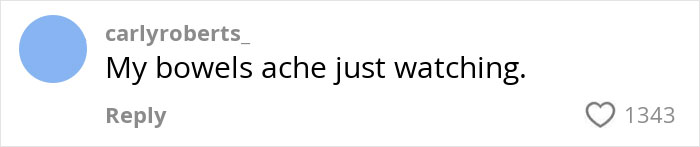 Comment saying My bowels ache just watching, expressing reaction to county fair foods that might overwhelm a European viewer.