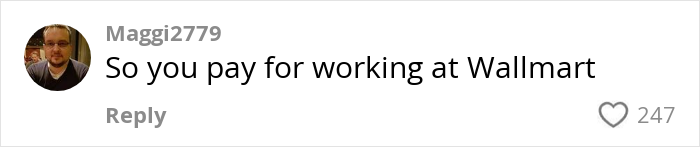 Comment on social media discussing fees for self-checkout and morning shopping in American grocery shops. Comment on social media discussing fees for self-checkout and morning shopping in American grocery shops.