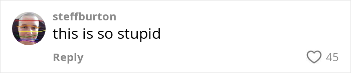 Comment saying this is so stupid, expressing frustration about American grocery shops and their fees. Comment saying this is so stupid, expressing frustration about American grocery shops and their fees.