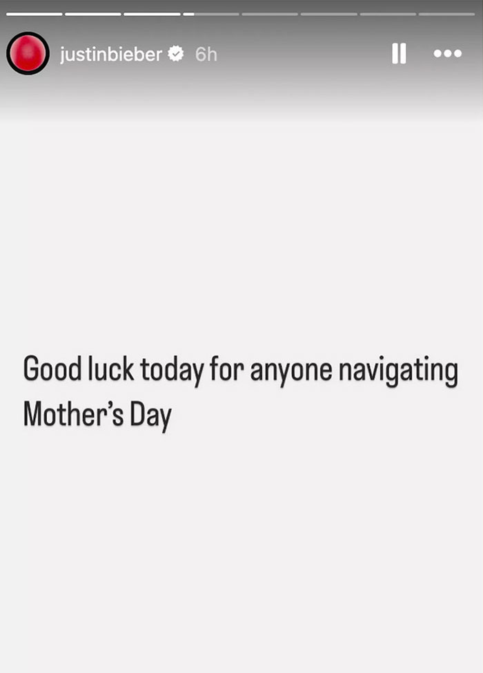 Justin Bieber's controversial Mother's Day post sparks backlash over disrespecting her as his love language.