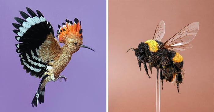 “I Cut Every Feather Out By Hand”: 31 Detailed Small Animal Sculptures By Zack Mclaughlin (New Pics)