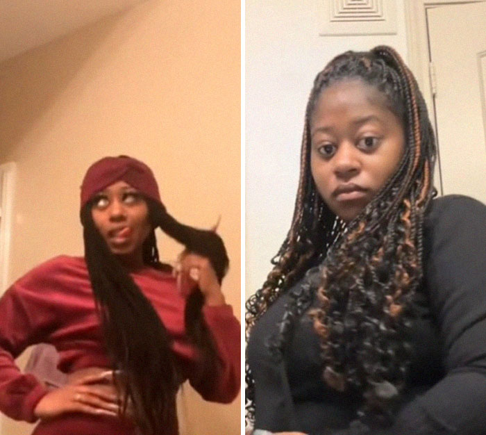 Before and after photos of a mom showing changes in appearance after giving birth and losing their spark.