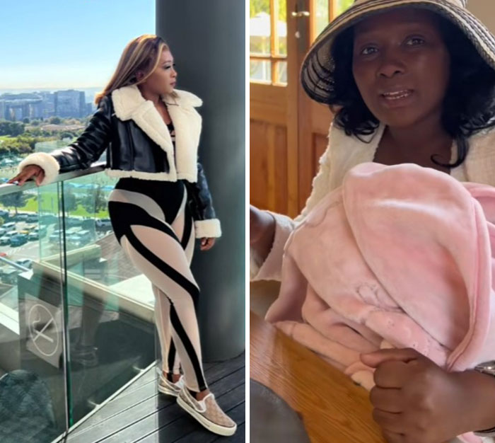 Before and after photos of moms showing changes in appearance after giving birth and losing their spark.