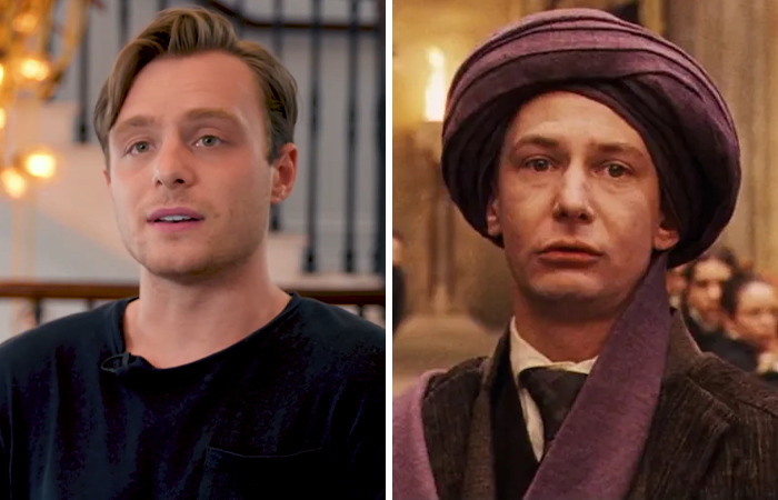 New cast member for Harry Potter series on the left, original character in wizard robes on the right, sparking online debate.