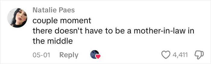 Comment on social media about man pushing mom away during baby gender reveal, sparking heated debate about family boundaries.