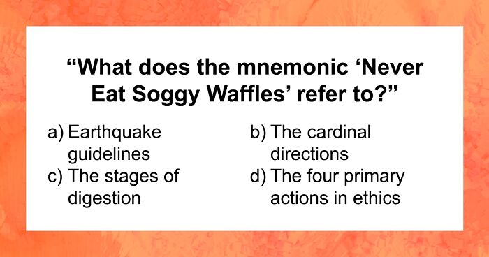 The Brain Tease Of The Year: 22 Mnemonics & Acronyms For You To Crack