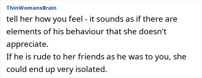 Text conversation about daughter supporting grieving mom’s new romance while noticing concerning behavior during first visit.