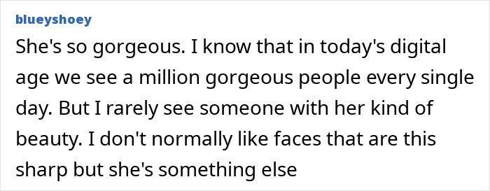 Screenshot of a comment praising Nicole Kidman's natural hair after a wig fail during her Cannes appearance.