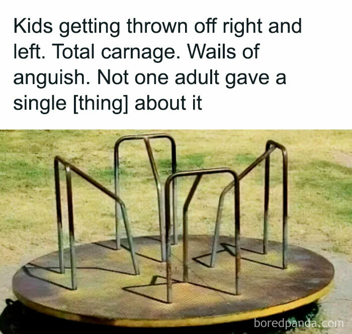 Old playground merry-go-round symbolizing nostalgic photos that might make you say heck I'm old new pics.