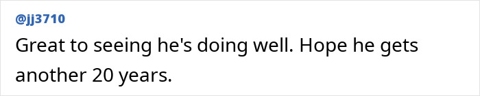 Screenshot of a social media comment expressing well wishes for Legendary Crocodile Dundee star Paul Hogan&rsquo;s health and future.