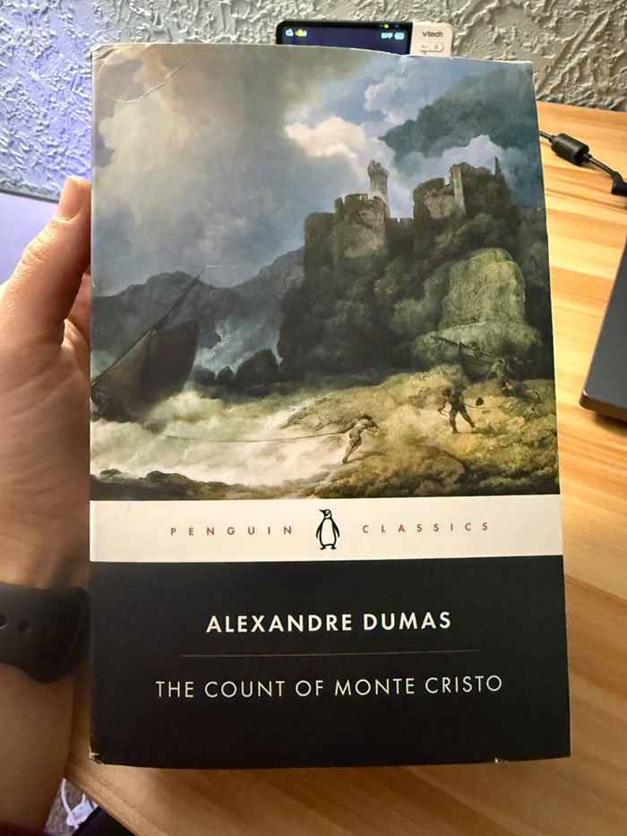 Book titled The Count of Monte Cristo by Alexandre Dumas, a classic novel featured in excellent books recommended online.