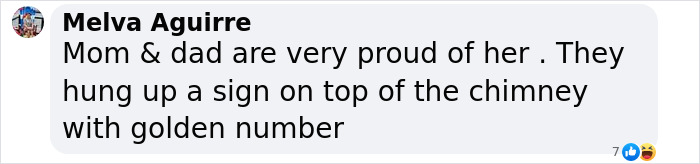 Comment by Melva Aguirre praising parents' pride, related to an adult content creator's hospital encounter story.