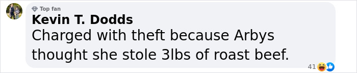 Screenshot of social media comment discussing Bonnie Blue's arrest and sister's update on adult star situation.