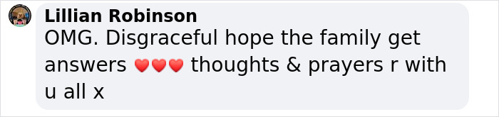 Social media comment expressing shock and hope for answers after mom mysteriously passes away on Turkey vacation.