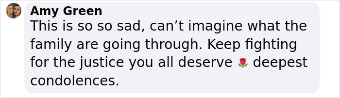 Facebook comment expressing sadness and condolences over mom mysteriously passing away on Turkey vacation with missing heart.