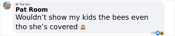 Comment from Pat Room sharing concern about showing kids bees during Meghan Markle’s beekeeping clip featuring 3-year-old Lilibet. Comment from Pat Room sharing concern about showing kids bees during Meghan Markle’s beekeeping clip featuring 3-year-old Lilibet.