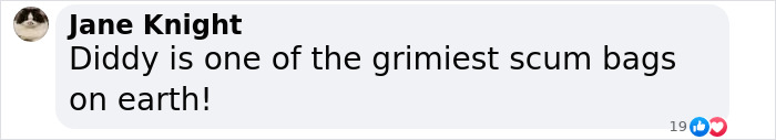 Screenshot of a social media comment about Diddy, related to the trial and graphic photos from freak off parties. Screenshot of a social media comment about Diddy, related to the trial and graphic photos from freak off parties.