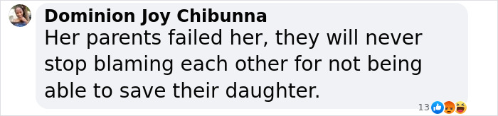 Comment expressing frustration over parents blaming each other in heartbreaking final texts of tourist abducted and left in coma. Comment expressing frustration over parents blaming each other in heartbreaking final texts of tourist abducted and left in coma.