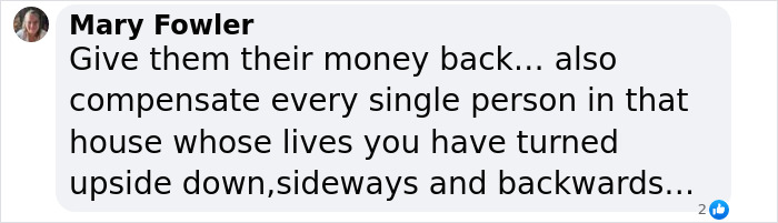 Comment by Mary Fowler urging compensation for family traumatized after ICE agents raid wrong home and take life savings.