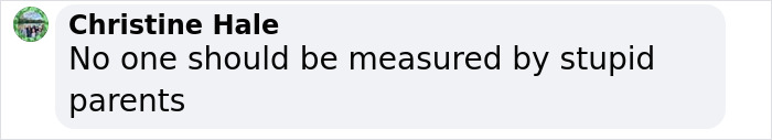 Comment on social media post saying no one should be measured by parents' standards, relating to Elon Musk's trans daughter Vivian's modeling buzz.