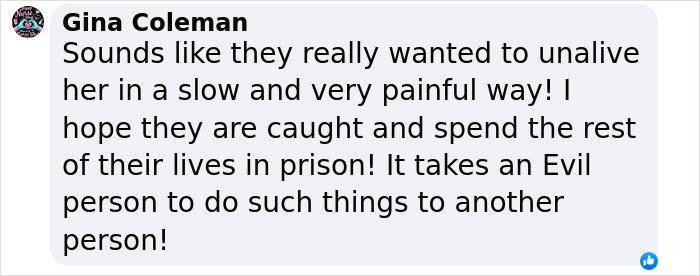 Comment expressing outrage over the model found with broken spine and limbs on roadside in Dubai.