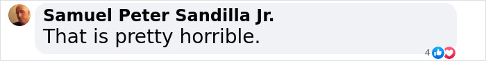 Comment on social media by Samuel Peter Sandilla Jr. reacting negatively to a claim about Bond girl auditions.