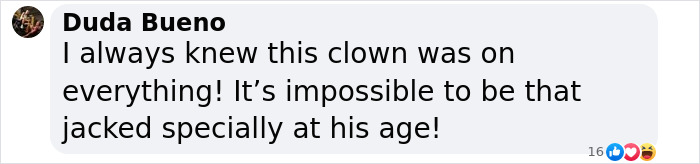 User comment criticizing Liver King, calling him a clown and doubting his extreme raw animal diet claims. User comment criticizing Liver King, calling him a clown and doubting his extreme raw animal diet claims.