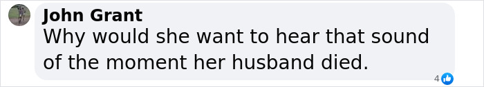 Comment by John Grant expressing disbelief about hearing the sound at the moment of OceanGate CEO’s wife’s tragic loss. Comment by John Grant expressing disbelief about hearing the sound at the moment of OceanGate CEO’s wife’s tragic loss.