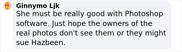 User comment criticizing Photoshop use in a post related to Meghan Markle and Prince Harry anniversary controversy.