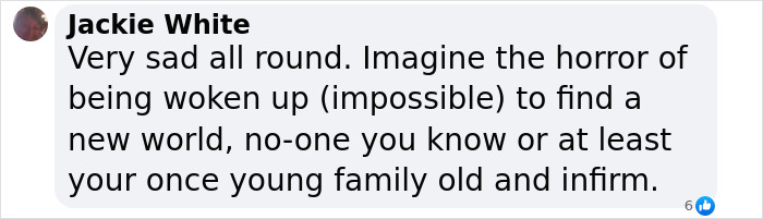 Screenshot of a Facebook comment expressing sadness over a mom trying to raise money to freeze her 13-year-old son's body. Screenshot of a Facebook comment expressing sadness over a mom trying to raise money to freeze her 13-year-old son's body.