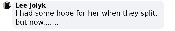 Comment by Lee Jolyk expressing doubt after a split, discussing feelings about Bianca Censori's dramatic hair makeover. Comment by Lee Jolyk expressing doubt after a split, discussing feelings about Bianca Censori's dramatic hair makeover.