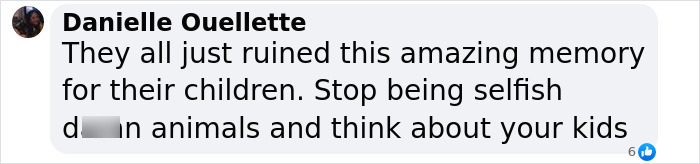 Comment expressing frustration over a traumatic brawl between parents at a kindergarten graduation.