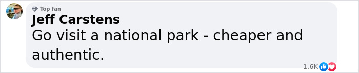 Facebook comment by dad sparking debate over price of one-day family trip to Disney World, suggesting cheaper alternatives. Facebook comment by dad sparking debate over price of one-day family trip to Disney World, suggesting cheaper alternatives.