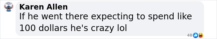 Screenshot of a Facebook comment debating the price of a one-day family trip to Disney World. Screenshot of a Facebook comment debating the price of a one-day family trip to Disney World.