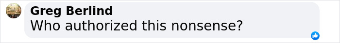 Comment from Greg Berlind questioning authorization for the statue of black woman in NYC Times Square igniting debate.