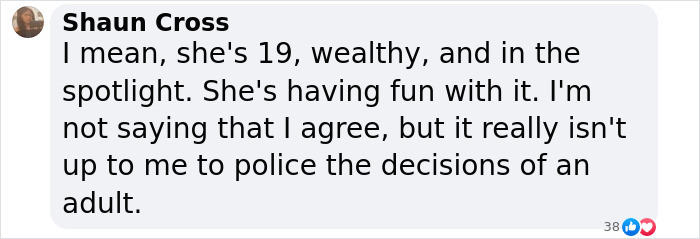 Comment on Alabama Barker, 19, discussing reactions to her racy bikini photoshoot after weight-loss medication. Comment on Alabama Barker, 19, discussing reactions to her racy bikini photoshoot after weight-loss medication.