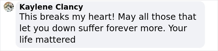 Comment by Kaylene Clancy expressing heartbreak and support after teen&rsquo;s disappearance in leaked messages from Phoebe Bishop&rsquo;s flatmate.