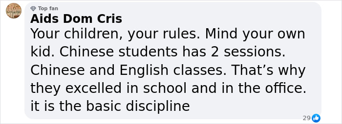 Comment discussing parenting rules, children attending multiple preschool sessions with discipline and basic structure. Comment discussing parenting rules, children attending multiple preschool sessions with discipline and basic structure.