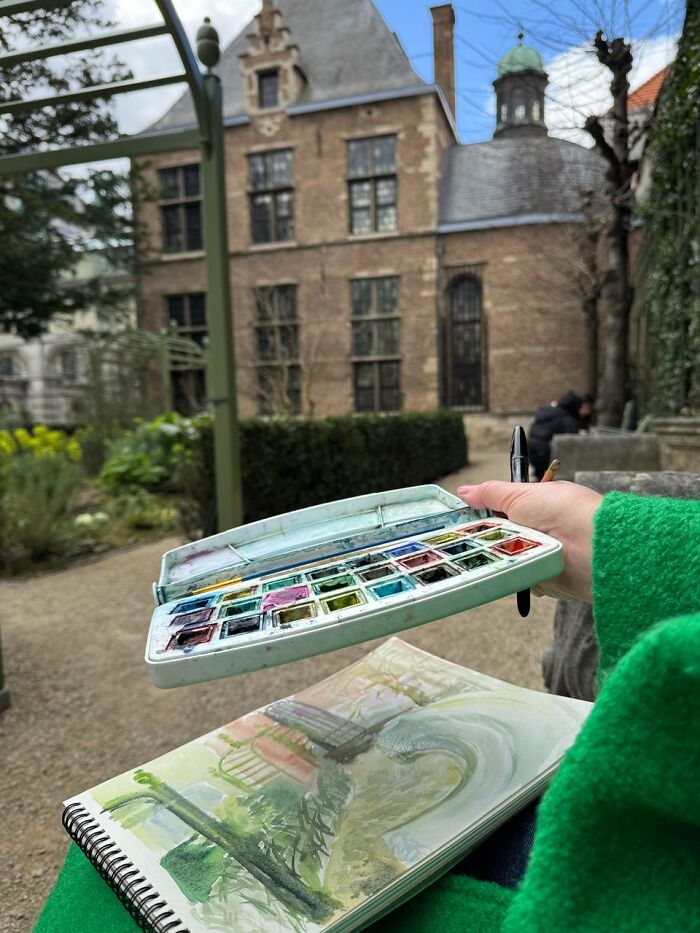 I Paint Watercolors In The Garden Of Rubens&rsquo; House In Antwerp, Here's My Dreamy Encounter With History