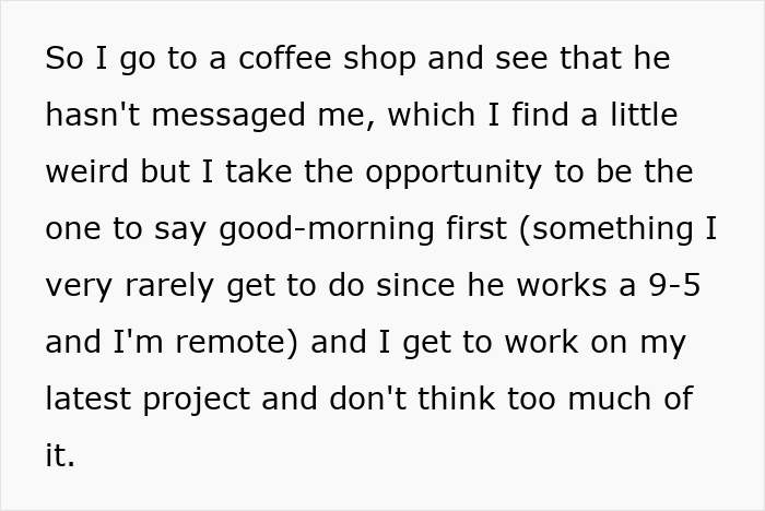 Alt text: Woman planning a vacation with her boyfriend feeling confused as he disappears before their flight day.