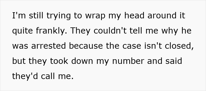 Text showing a woman planning a vacation with her boyfriend before he suddenly disappears the day before their flight.