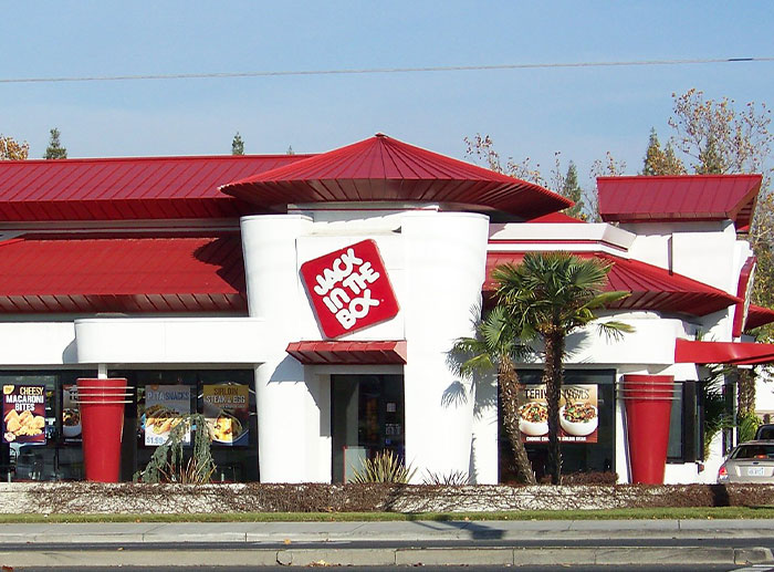 Jack in the Box restaurant exterior representing one of the worst corporate and PR disasters in history.