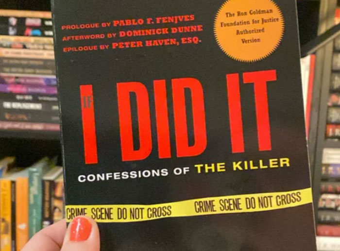 Book cover of If I Did It with bold red text and yellow crime scene tape, illustrating a notable corporate and PR disaster.