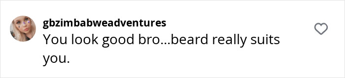 Comment praising Prison Break star Dominic Purcell&rsquo;s unrecognizable new look, highlighting his beard suits him well.