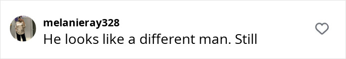 Comment on social media post saying he looks like a different man, reflecting Prison Break star Dominic Purcell&rsquo;s unrecognizable new look.