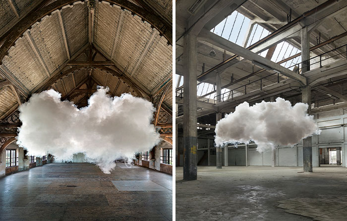 This Artist Creates Real Clouds Indoors, And They Disappear In Seconds (16 Pics)