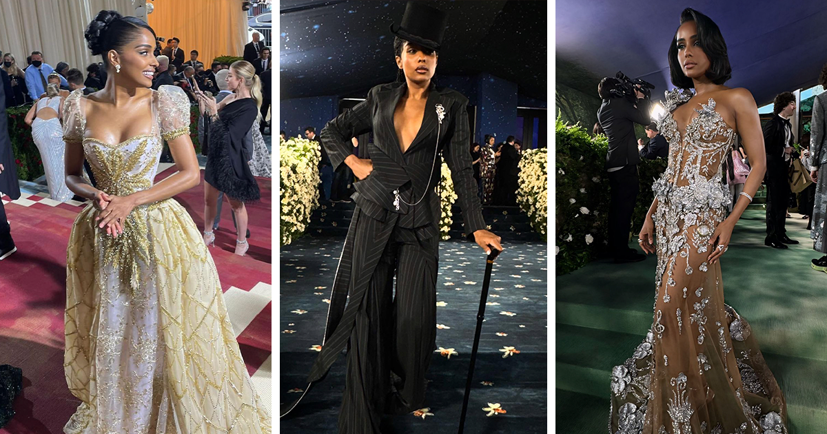 met gala reporter gold dress Met Gala 2022 Reporter Outfit